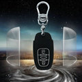 Good Genuine Leather Key Ring Auto Key Bags Smart for Audi A6L - Black